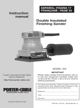 Porter-Cable 340 Manual de usuario