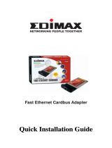 Edimax Ethernet Cardbus Adapter Manual de usuario