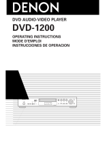 Denon DVD-1200 Manual de usuario