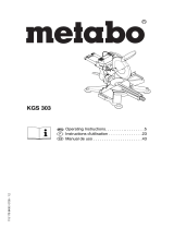 Metabo KGS 303 Manual de usuario