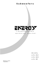 Energy Speaker Systems e:XL-S10 Manual de usuario