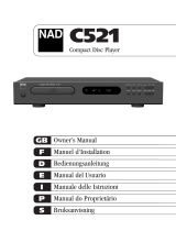 NAD C521 Manual de usuario