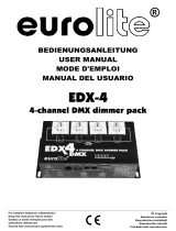 EuroLite Cases 4-channel DMX dimmer pack Manual de usuario
