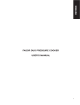 Fagor America ELECTRIC PRESSURE COOKER Manual de usuario