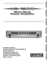 Fender MB-1200 Manual de usuario