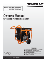 Generac Power Systems GP Series Manual de usuario