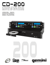 Gemini CD-200 Manual de usuario