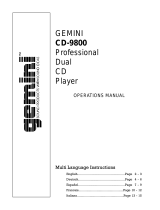 Gemini CD-9800 Manual de usuario