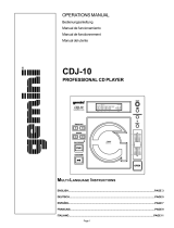 Gemini CDJ-10 Manual de usuario