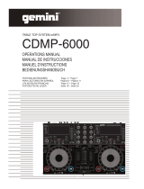Gemini TABLE TOP SYSTEM CDMP-6000 Manual de usuario