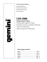 Gemini CDS-2000 Manual de usuario