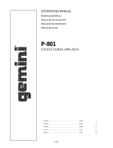 Gemini P-801 Manual de usuario