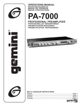 Gemini PA-7000 Manual de usuario