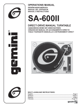 Gemini SA-600II Manual de usuario