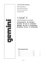 Gemini UMX-3 Manual de usuario