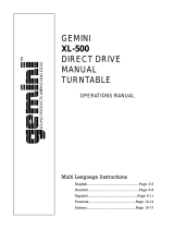 Gemini XL-500 Manual de usuario