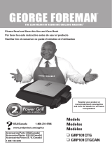 George Foreman Power Grill GRP101CTG El manual del propietario