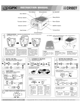 GPX CR1807 Manual de usuario