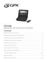 GPX PD708B Manual de usuario