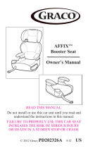 Graco Affix Booster Seat Manual de usuario