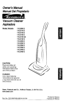 Kenmore VACUUM CLEANER 116.32189 Manual de usuario
