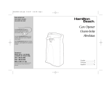 Hamilton Beach 76370 - Extra Tall Can Opener Manual de usuario