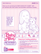 Baby Alive SIP 'N SLURP Birthday Doll (Hispanic Girl) Manual de usuario