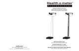 Health O Meter 400KL Manual de usuario