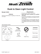 Heath Zenith Dusk to Dawn Light Control 5403 Manual de usuario