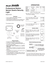 Heath Zenith Professional Motion Sensor Quartz Security Light 5310 Manual de usuario