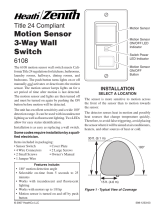 Heath Zenith Motion Sensing 3-Way Wall Switch 6107 Manual de usuario