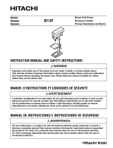Hitachi B13FI - 10 Inch Drill Press Manual de usuario
