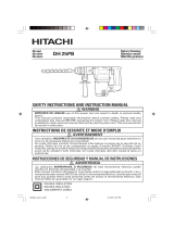 Hikoki DH25PB - 31/32" SDS-plus Shank Rotary Hammer Manual de usuario