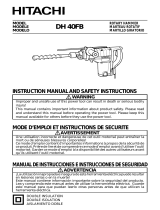 Hitachi DH 40FB Manual de usuario