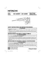 Hitachi DH50MRY - 2 Inch SDS Max Low Vibration Rotary Hammer Manual de usuario