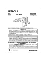 Hitachi DH50SBK - 2" Spline Rotary HAMMERW/CASE 10.4Amp AC Manual de usuario