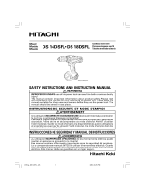 Hitachi DS 18DSFL Manual de usuario