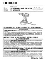Hitachi DS 14DVF3 Manual de usuario