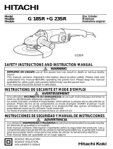 Hitachi G23SR - 9" Angle Grinder Manual de usuario