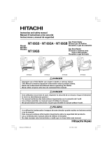 Hitachi NT65GS - 2-1-2" 16 Gauge Gas Powered Straight Finish Nailer Manual de usuario