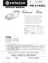 Hitachi VM-C1E(RS) Manual de usuario