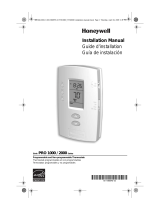 Honeywell Pro TH2110D Manual de usuario