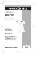 Porter-Cable 90550107 Manual de usuario