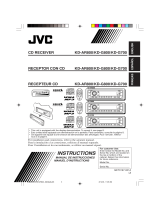 JVC G800 - KD Radio / CD Manual de usuario