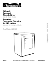 Kenmore 240-Volt Compact Electric Dryer Manual de usuario