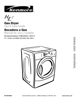 Kenmore HE4 Gas dryer 110.9586 Manual de usuario