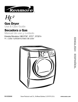 Kenmore 7703 - Elite Oasis 7.0 cu. Ft. Capacity Flat Back Gas Dryer Manual de usuario