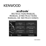 Kenwood ecoRoute Manual de usuario