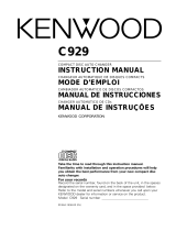 Kenwood C929 Manual de usuario