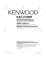 Kenwood KAC-210MR Manual de usuario